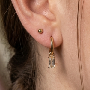 Boucles d'oreilles Elena acier inoxydable doré